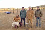 Ivahlo and Super Express , winner of AZ Shooting Dog Championship.  Bill will be bred to Cindi