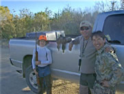 Hunter, Tren and Eddie with two very unlucky Mallards